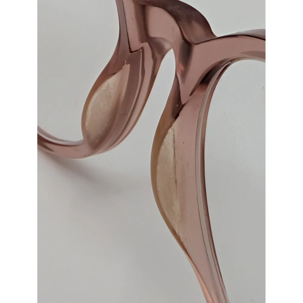Vera Bradley Blush Pink Transparent Oval Eyeglass Frames 50-19-140 Womens